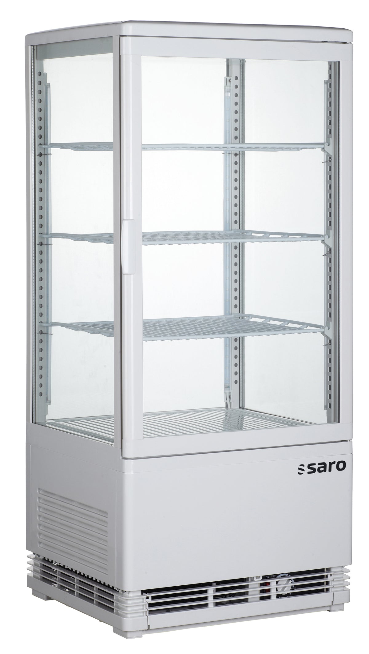 Vitrine réfrigérée - 78L - Température 0/+12°C - Double vitrage - Éclairage LED Saro - Vitrine réfrigérée 4 faces professionnel CHR - matériel cuisine pro - Cuistéo