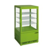 Vitrine réfrigérée - 68L - Température 0/+12°C - Double vitrage - Éclairage LED Saro - Vitrine réfrigérée 4 faces professionnel CHR - matériel cuisine pro - Cuistéo