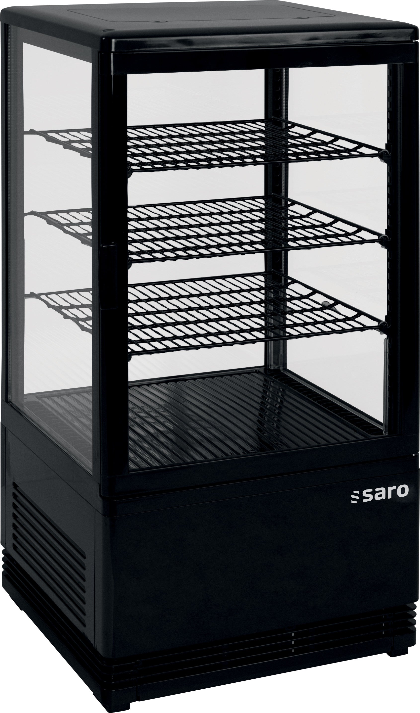 Vitrine réfrigérée - 68L - Température 0/+12°C - Double vitrage - Éclairage LED Saro - Vitrine réfrigérée 4 faces professionnel CHR - matériel cuisine pro - Cuistéo