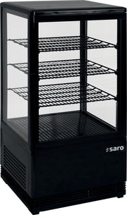 Vitrine réfrigérée - 68L - Température 0/+12°C - Double vitrage - Éclairage LED Saro - Vitrine réfrigérée 4 faces professionnel CHR - matériel cuisine pro - Cuistéo