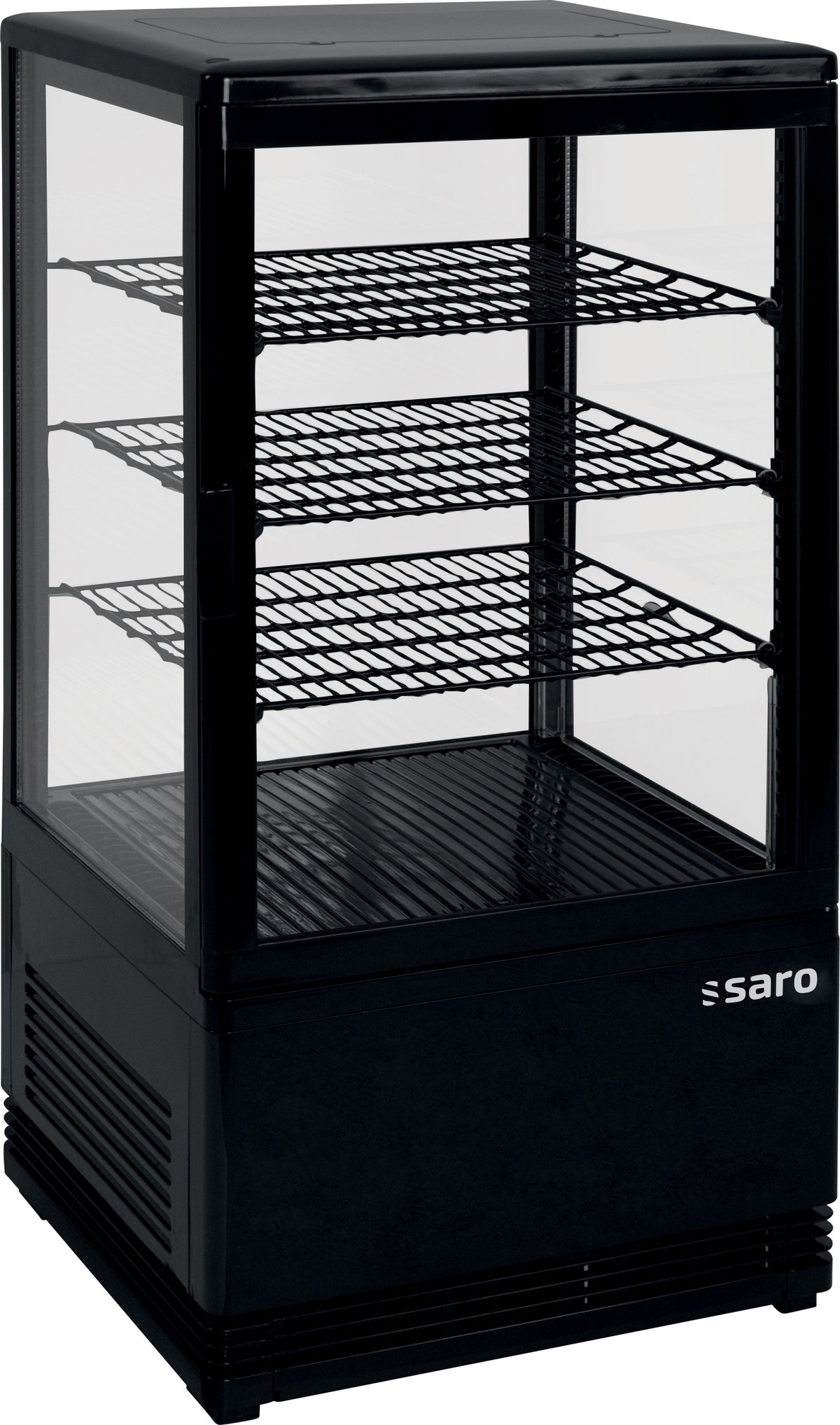 Vitrine réfrigérée - 68L - Température 0/+12°C - Double vitrage - Éclairage LED Saro - Vitrine réfrigérée 4 faces professionnel CHR - matériel cuisine pro - Cuistéo