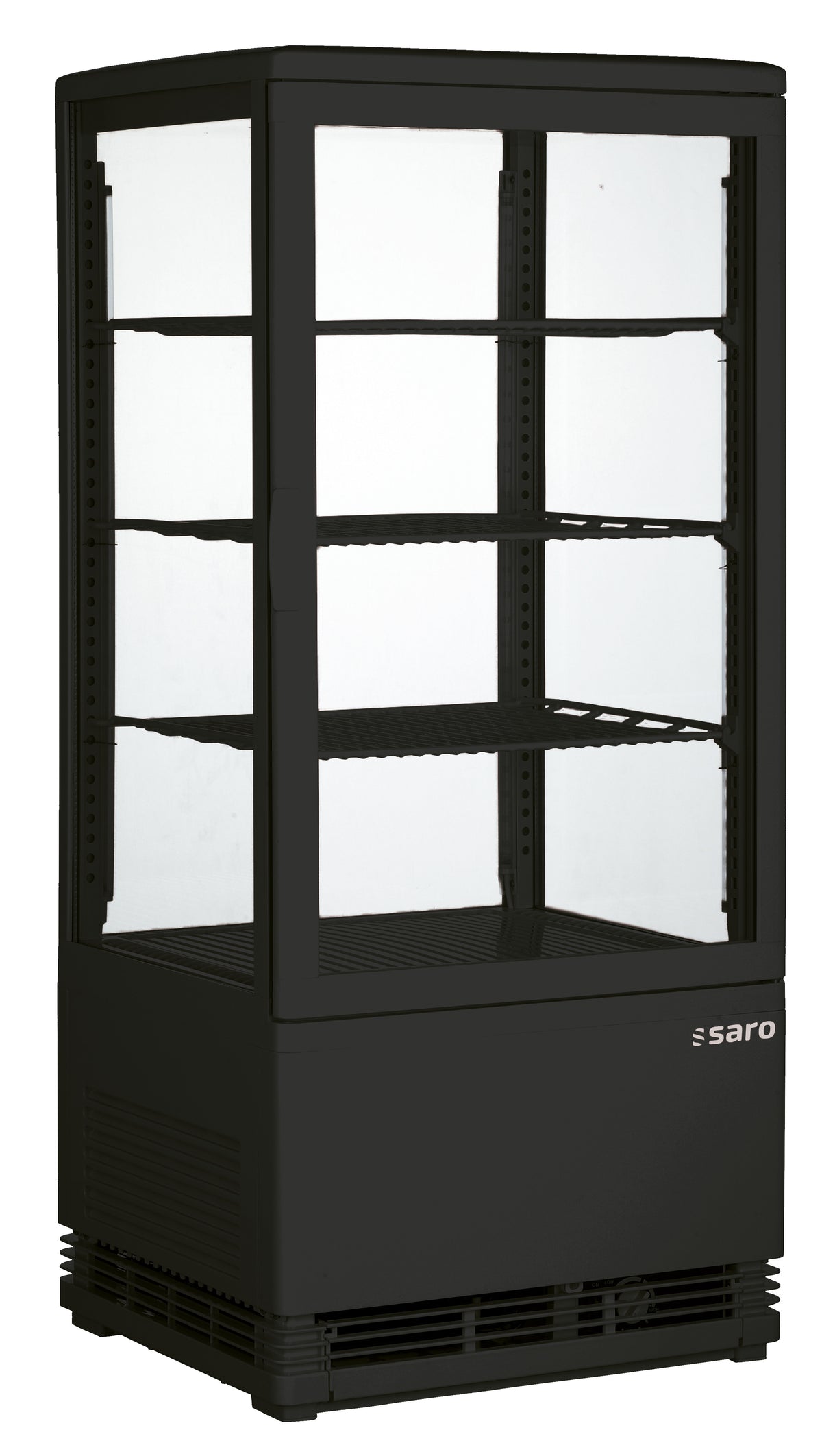 Vitrine réfrigérée - 78L - Température 0/+12°C - Double vitrage - Éclairage LED Saro - Vitrine réfrigérée 4 faces professionnel CHR - matériel cuisine pro - Cuistéo