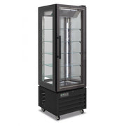 Vitrine réfrigérée pâtisserie quatre côtés en verre no frost Modèle VICTORIA65NFPBLACK - KlimaItalia