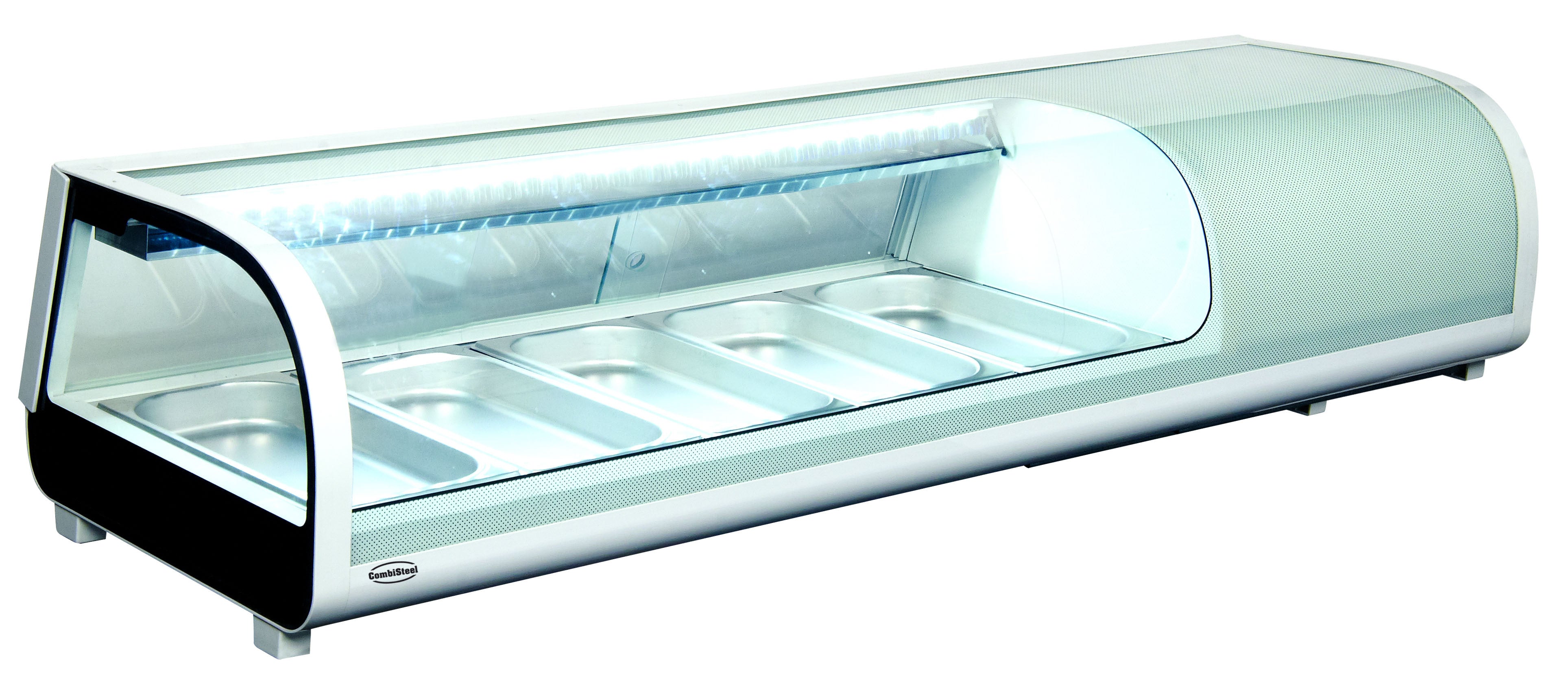 Vitrine à sushi 52 litres 1352x420x265 mm 0.18 kW Combisteel - Vitrine sushi/tapas professionnel CHR - matériel cuisine pro - Cuistéo