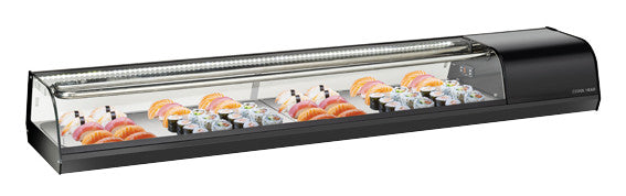Vitrine réfrigérée pour SUSHI RS 80 - Cool Head 1797x387x240 mm 15.5 L 137 W Coolhead - Vitrine sushi/tapas professionnel CHR - matériel cuisine pro - Cuistéo
