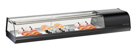 Vitrine réfrigérée SUSHI RS 60 - Cool Head 1447x387x240 mm 11.5 L 137 W Coolhead - Vitrine sushi/tapas professionnel CHR - matériel cuisine pro - Cuistéo