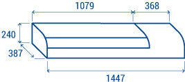 Vitrine réfrigérée SUSHI RS 60 - Cool Head 1447x387x240 mm 11.5 L 137 W Coolhead - vue 7 - Vitrine sushi/tapas pro CHR - Cuistéo