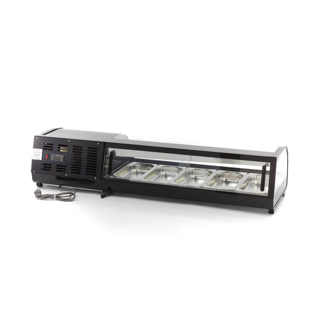 Vitrine à Sushi et Tapas - 52L - incl. 5 x 1/3 GN 130 W Maxima - vue 2 - Vitrine sushi/tapas pro CHR - Cuistéo