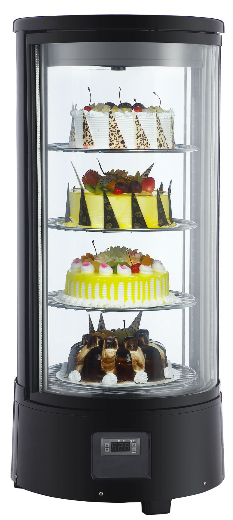 Vitrine réfrigérée rotative 72 litres 450x450x983 mm 0.19 kW Combisteel - Vitrine pâtisserie professionnel CHR - matériel cuisine pro - Cuistéo