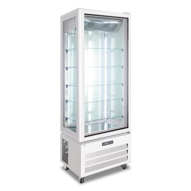 Vitrine réfrigérée pâtisserie quatre côtés no frost Modèle VICTORIA65NFPWHITE - KlimaItalia