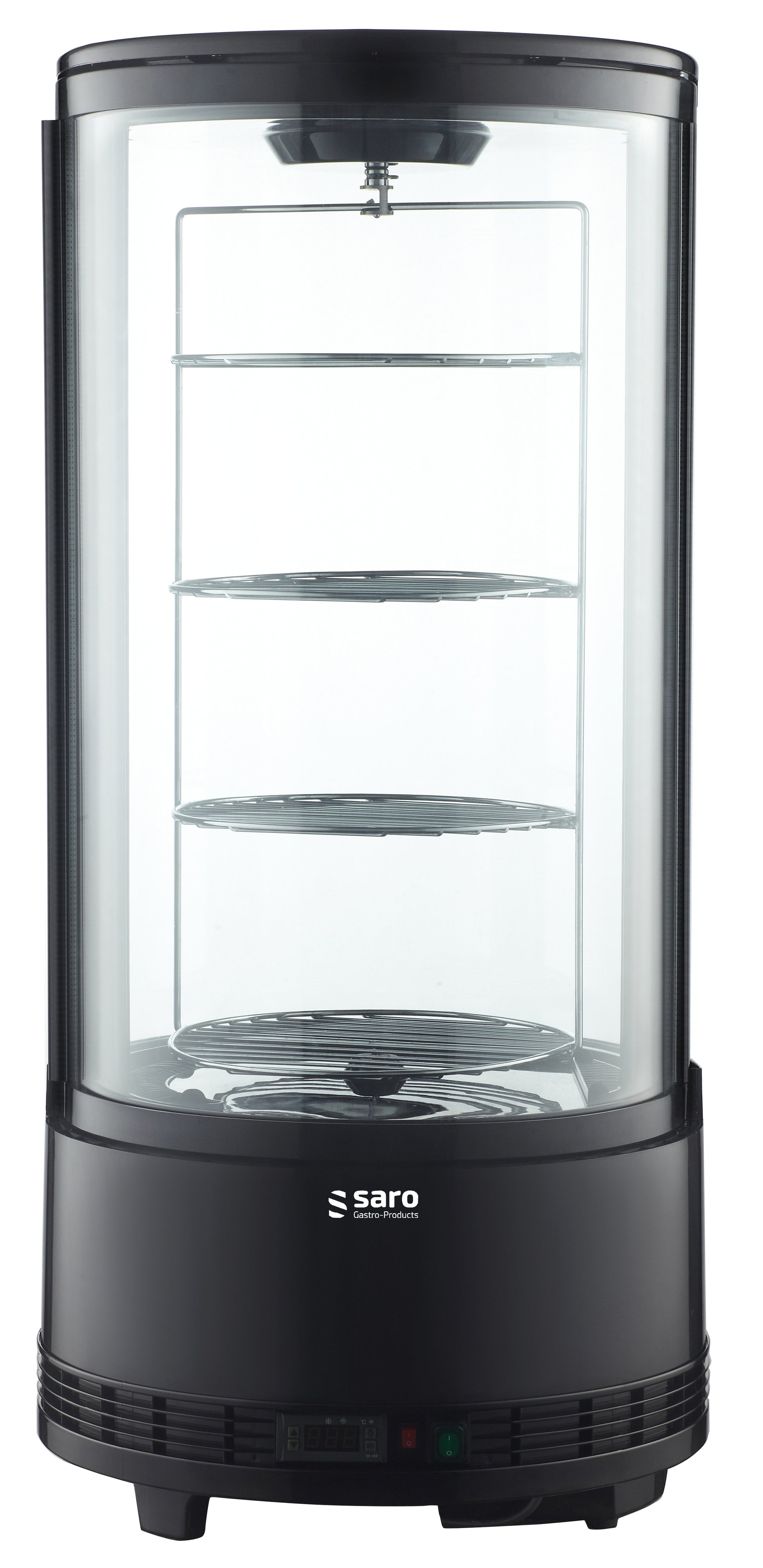 Vitrine à gâteaux - 73L - Inox/Verre - Rotative Saro - Vitrine réfrigérée à poser professionnel CHR - matériel cuisine pro - Cuistéo