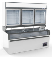 Chambre frigorifique murale blanc- portes verre 2104x890x2110 mm 546 L 1.29 kW Combisteel - Vitrine réfrigérée horizontale professionnel CHR - matériel cuisine pro - Cuistéo