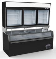 Chambre murale frigorifique - portes verre 2104x890x2110 mm 546 L 1.29 kW Combisteel - Vitrine réfrigérée horizontale professionnel CHR - matériel cuisine pro - Cuistéo