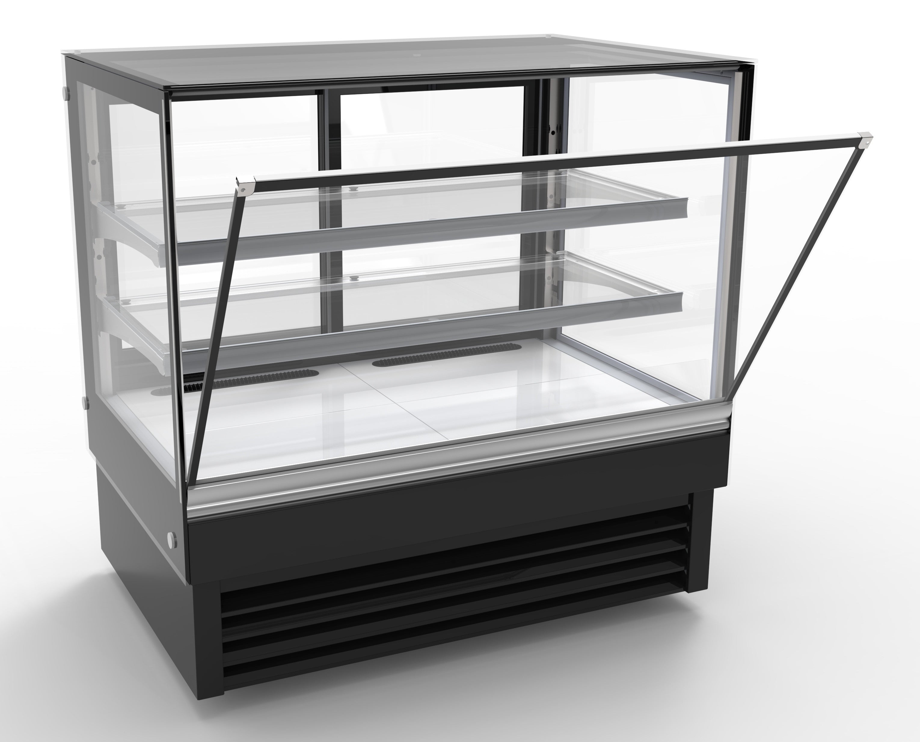 Vitrine réfrigérée droite 1200 mm 257 L 0.34 kW Combisteel - vue 2 - Vitrine réfrigérée 4 faces pro CHR - Cuistéo