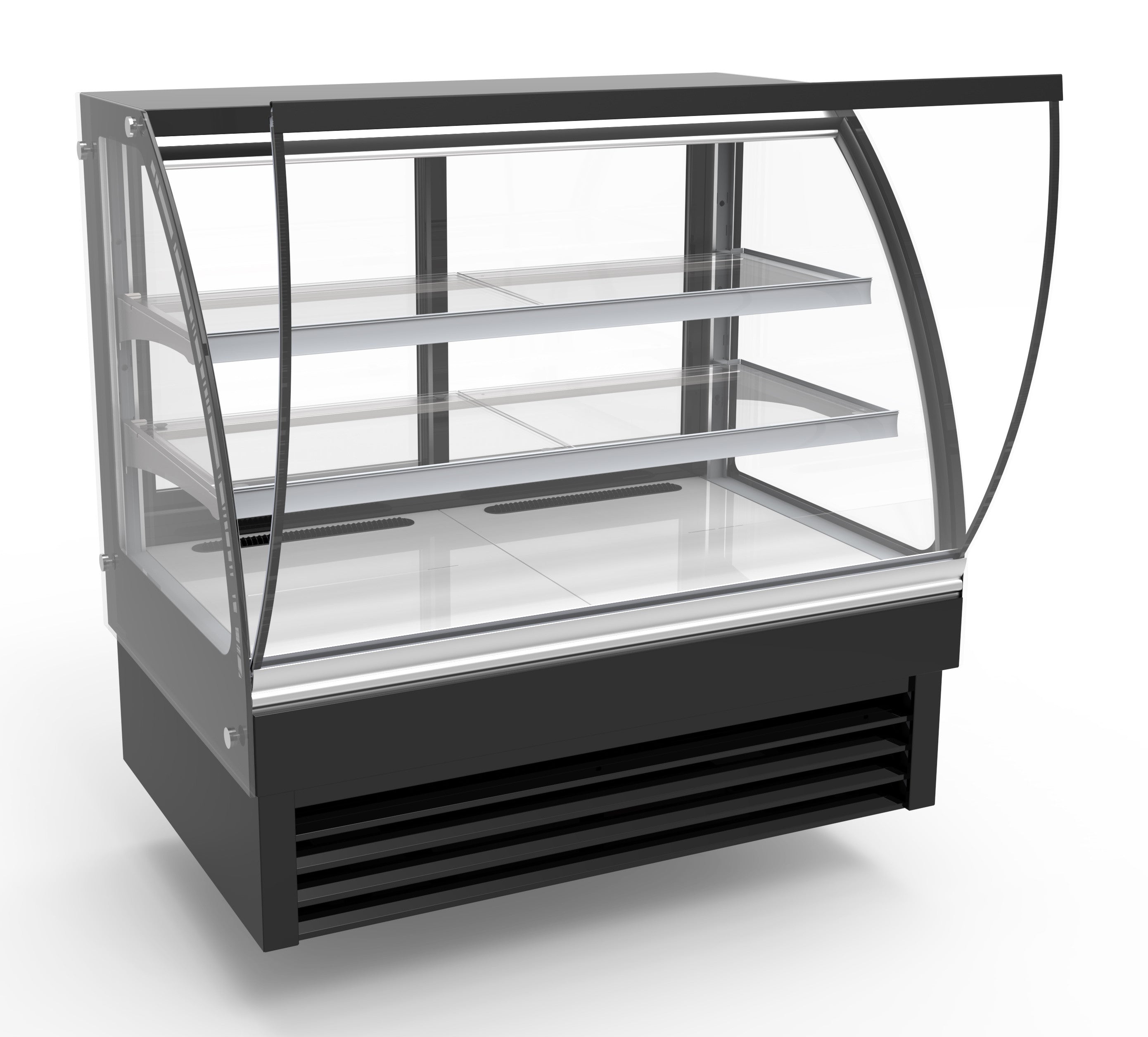 Vitrine réfrigérée ronde 1200 mm 236 L 0.34 kW Combisteel - vue 2 - Vitrine réfrigérée 4 faces pro CHR - Cuistéo