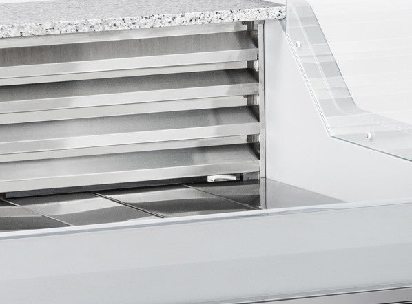 Comptoir réfrigéré libre-service WFH 150 - Cool Head 1500x1200x1180 mm 305 L 373 W Coolhead - vue 3 - Vitrine réfrigérée horizontale pro CHR - Cuistéo