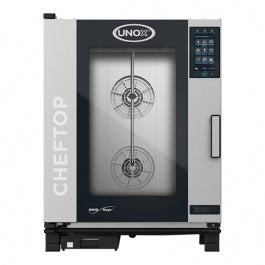Four mixte professionnel 10 niveaux GN 1/1, contrôle tactile, cuisson vapeur et air - Unox