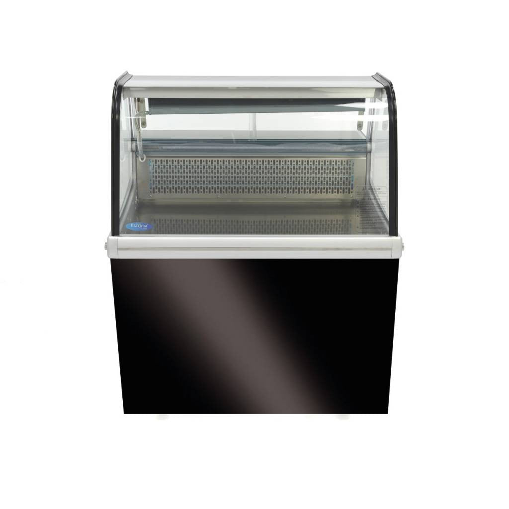 Réfrigérateur vitré - 175L - 92cm - avec support 200 W Maxima - vue 2 - Vitrine réfrigérée horizontale pro CHR - Cuistéo