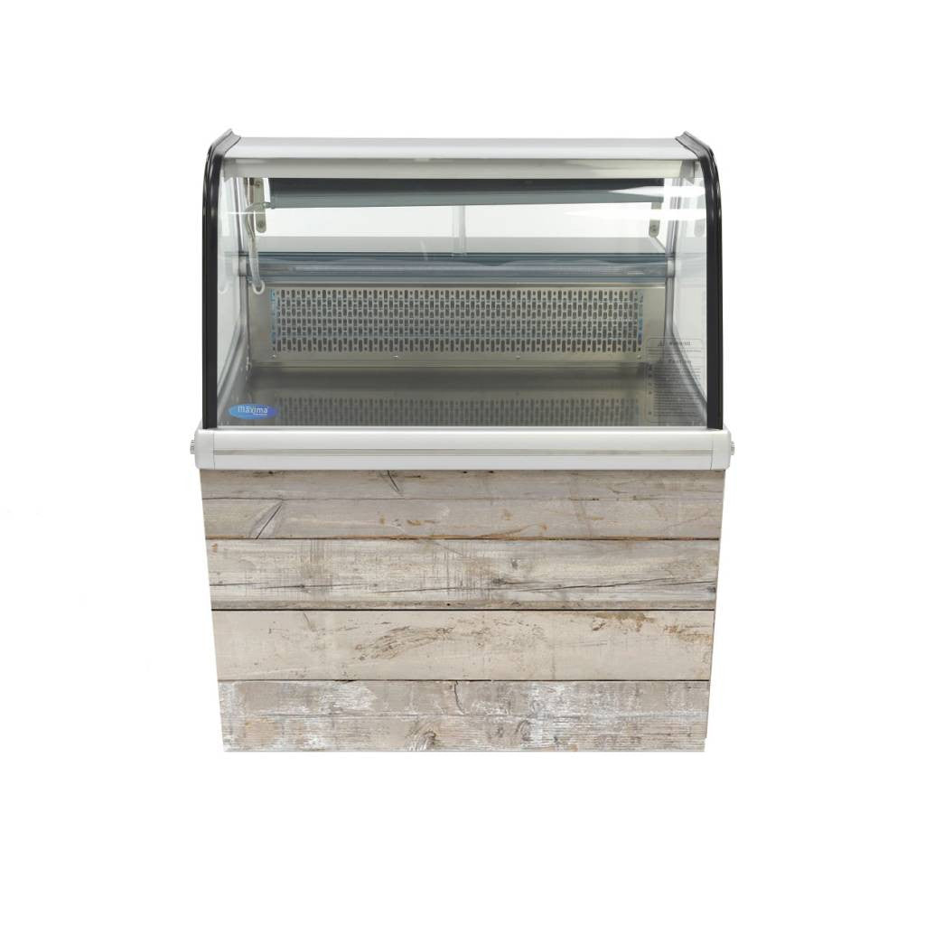 Réfrigérateur vitré - 175L - 92cm - avec support 200 W Maxima - vue 4 - Vitrine réfrigérée horizontale pro CHR - Cuistéo