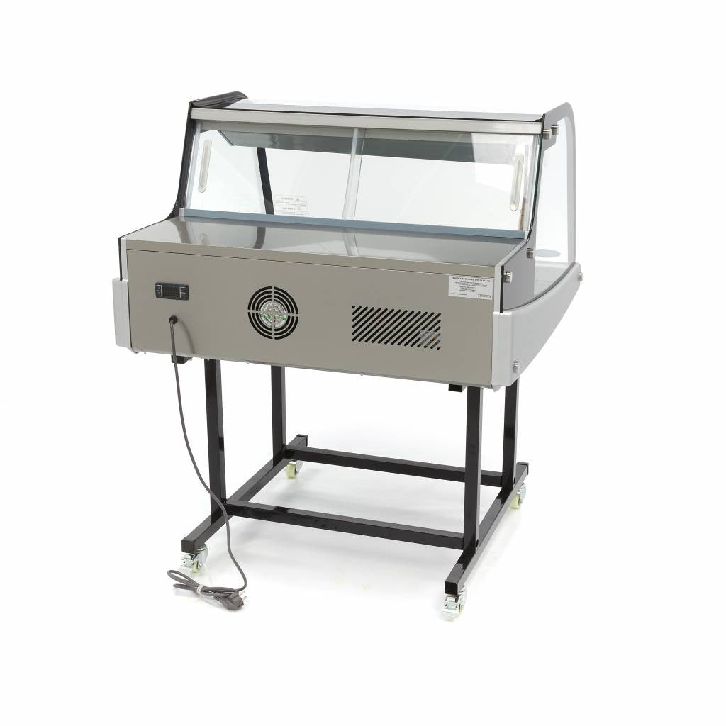 Réfrigérateur vitré - 175L - 92cm - avec support 200 W Maxima - vue 6 - Vitrine réfrigérée horizontale pro CHR - Cuistéo