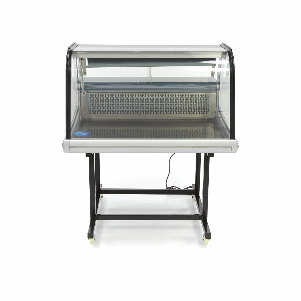 Réfrigérateur vitré - 175L - 92cm - avec support 200 W Maxima - vue 8 - Vitrine réfrigérée horizontale pro CHR - Cuistéo