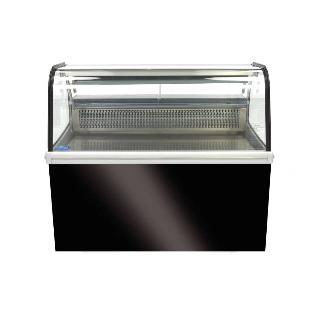 Réfrigérateur vitré - 255L - 125cm - avec support 200 W Maxima - vue 2 - Vitrine réfrigérée horizontale pro CHR - Cuistéo
