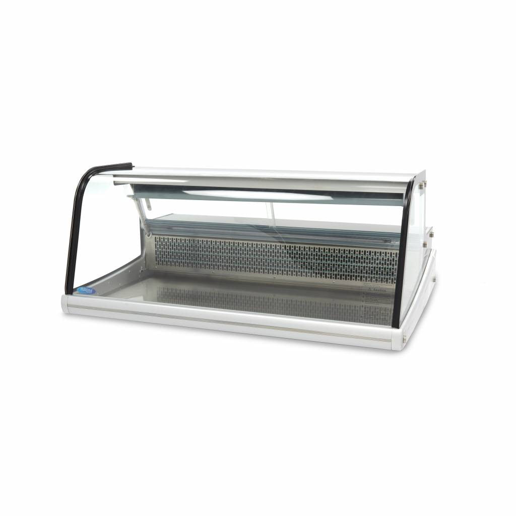 Réfrigérateur vitré - 255L - 125cm - avec support 200 W Maxima - vue 5 - Vitrine réfrigérée horizontale pro CHR - Cuistéo