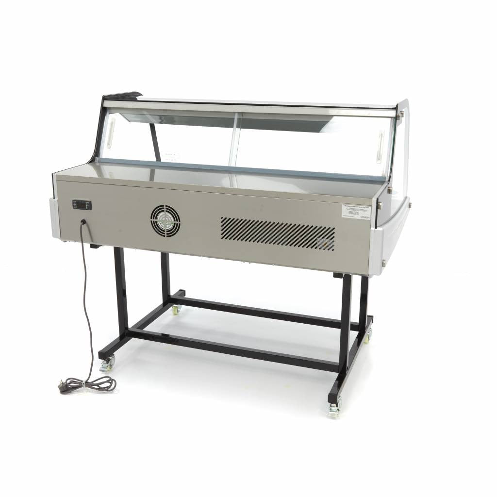 Réfrigérateur vitré - 255L - 125cm - avec support 200 W Maxima - vue 6 - Vitrine réfrigérée horizontale pro CHR - Cuistéo