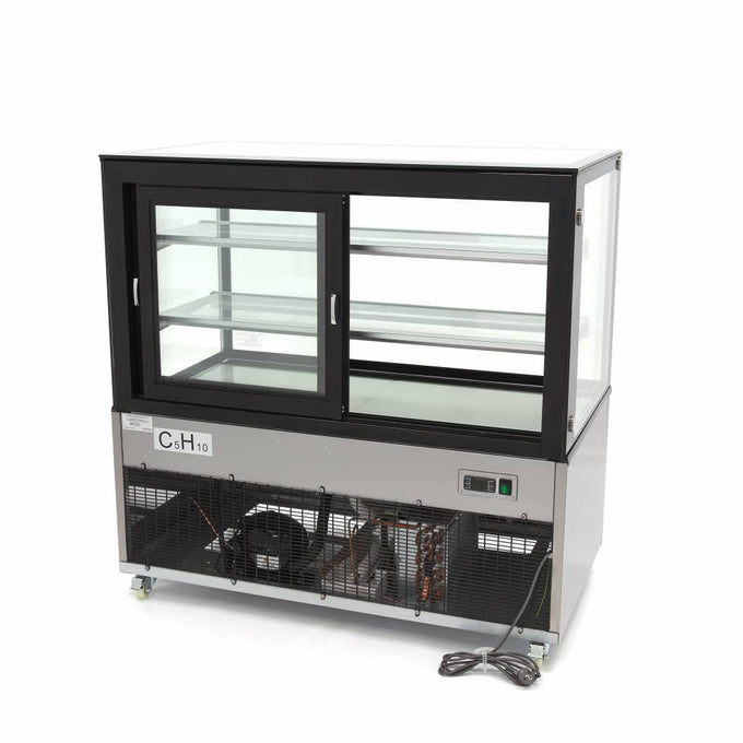 Réfrigérateur vitré - 300L - 92cm 475 W Maxima - vue 2 - Vitrine réfrigérée 4 faces pro CHR - Cuistéo