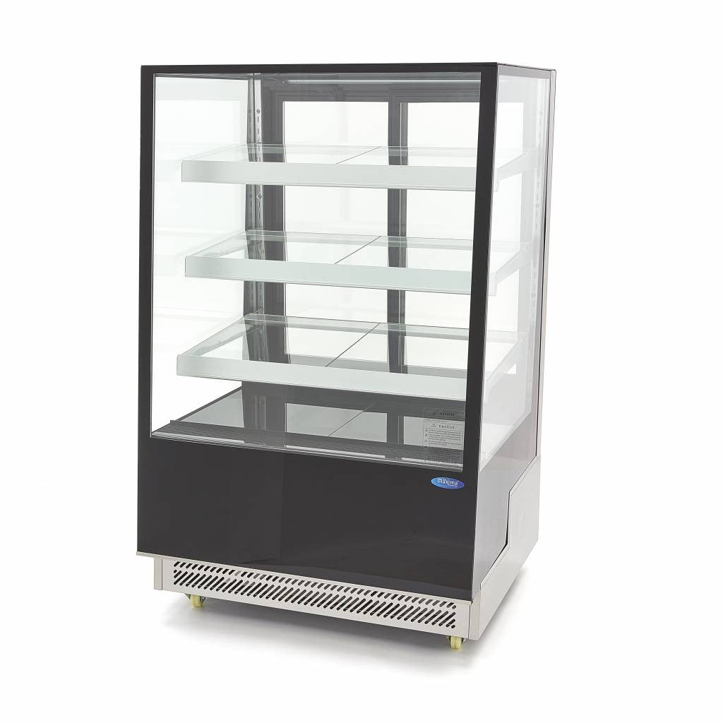 Réfrigérateur vitré - 400L - 90cm - sur roulettes 450 W Maxima - Vitrine réfrigérée 4 faces professionnel CHR - matériel cuisine pro - Cuistéo