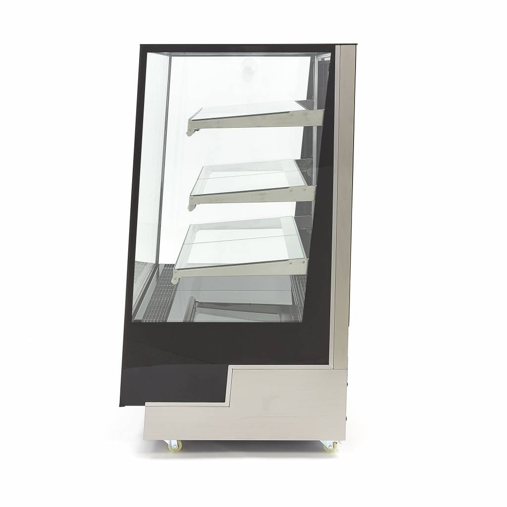 Réfrigérateur vitré - 400L - 90cm - sur roulettes 450 W Maxima - vue 4 - Vitrine réfrigérée 4 faces pro CHR - Cuistéo