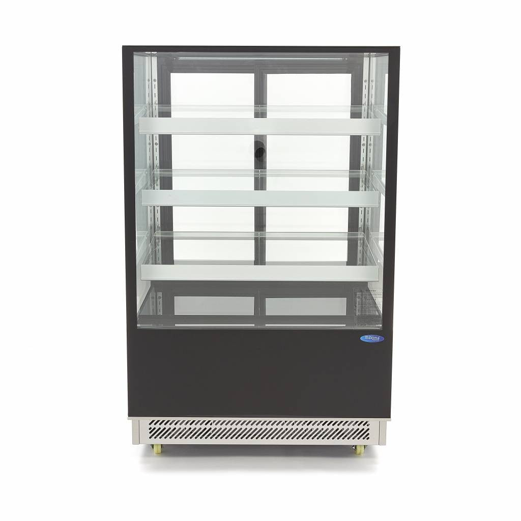Réfrigérateur vitré - 400L - 90cm - sur roulettes 450 W Maxima - vue 5 - Vitrine réfrigérée 4 faces pro CHR - Cuistéo