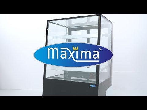 Réfrigérateur vitré - 400L - 90cm - sur roulettes 450 W Maxima - vue 6 - Vitrine réfrigérée 4 faces pro CHR - Cuistéo