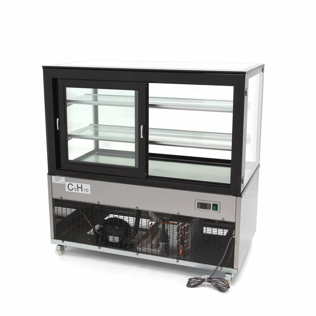 Réfrigérateur vitré - 500L - 152cm 480 W Maxima - vue 2 - Vitrine réfrigérée 4 faces pro CHR - Cuistéo
