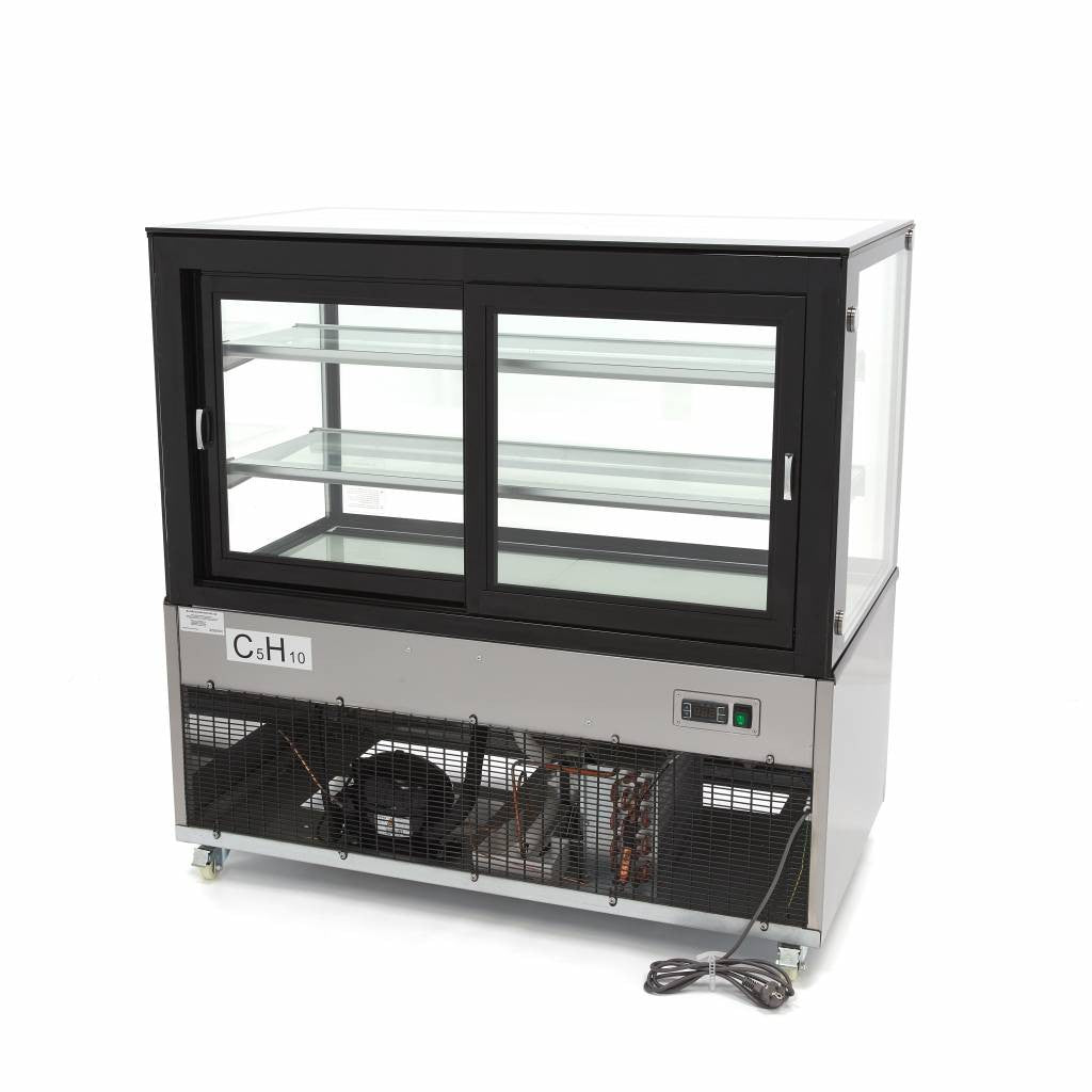 Réfrigérateur vitré - 500L - 152cm 480 W Maxima - vue 3 - Vitrine réfrigérée 4 faces pro CHR - Cuistéo