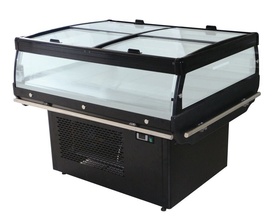 Îlot de refroidissement avec couvercle en verre 1.3 1370x1080x935 mm 190 L 0.55 kW Combisteel - Ilot Réfrigéré professionnel CHR - matériel cuisine pro - Cuistéo