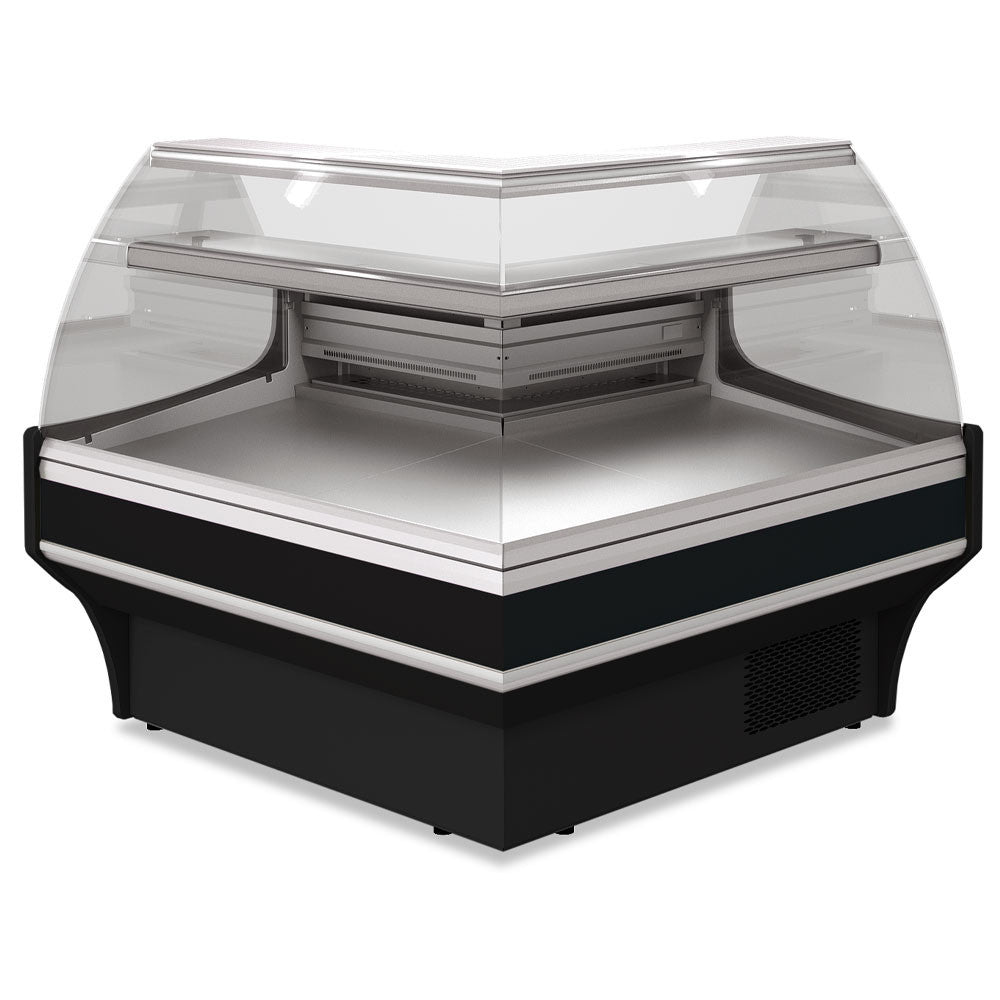 Angle ouvert 90° ventilé vitre basse ? noir - Diamond