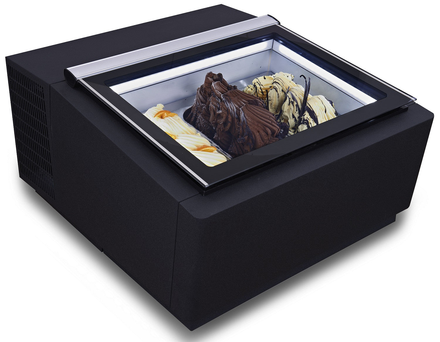 Vitrine à crème glacée 670x750x375 mm 5 L 0.195 kW Combisteel - Vitrine à Glace professionnel CHR - matériel cuisine pro - Cuistéo