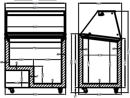 Vitrine à crème glacée 6 x 5 litres 0.19 kW Combisteel - vue 9 - Vitrine à Glace pro CHR - Cuistéo