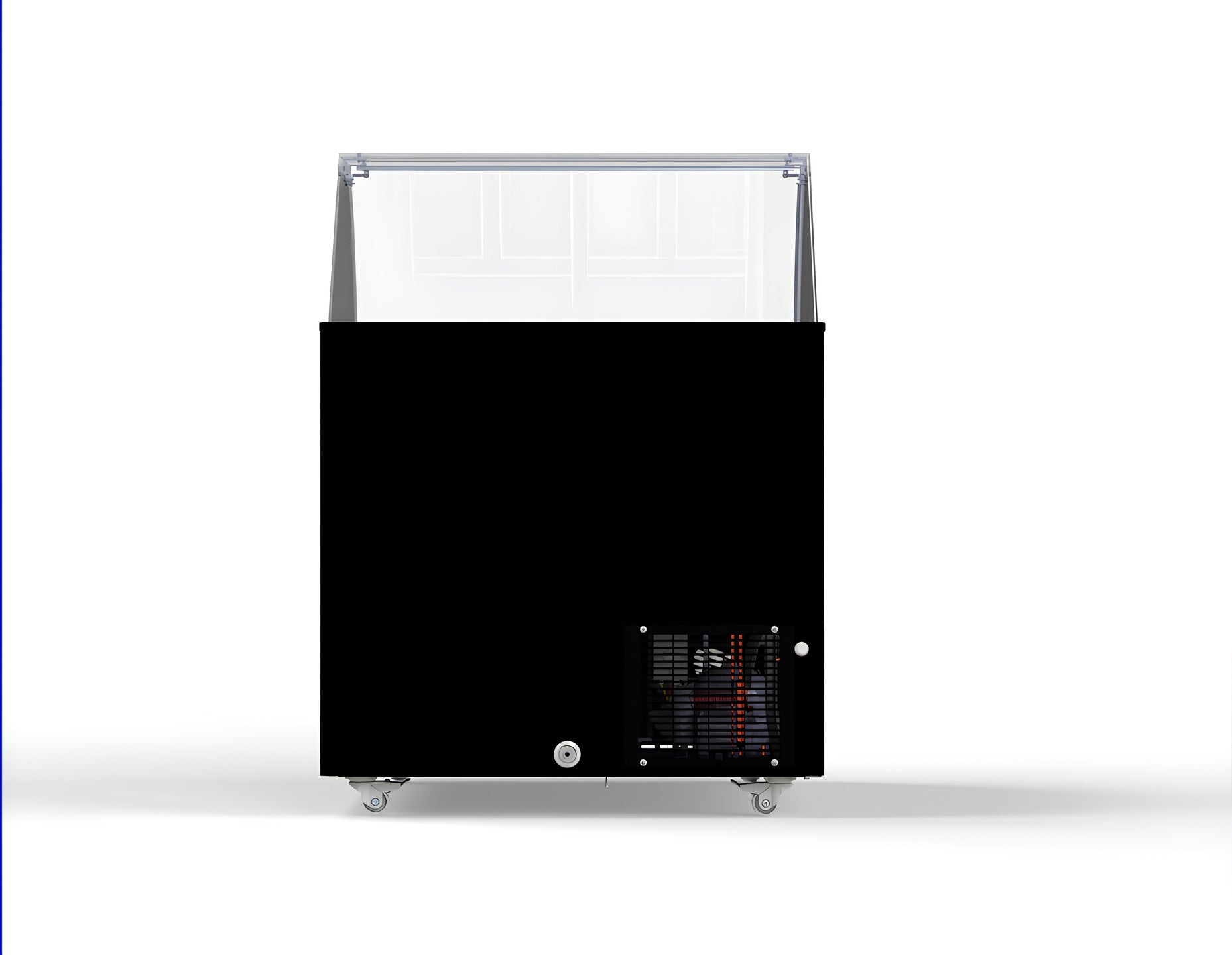 Vitrine à creme glacée pour 6 bacs de 5 l corsica noir 909x684x1229 mm 0.19 kW Combisteel - vue 4 - Vitrine à Glace pro CHR - Cuistéo