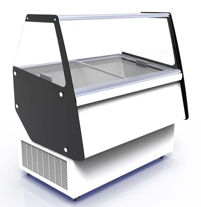 Vitrine à crème glacée 8 x 5 litres 0.15 kW Combisteel - Vitrine à Glace professionnel CHR - matériel cuisine pro - Cuistéo