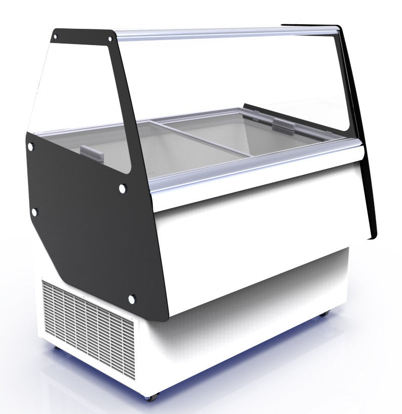 Vitrine à crème glacée 8 x 5 litres 0.15 kW Combisteel - Vitrine à Glace professionnel CHR - matériel cuisine pro - Cuistéo