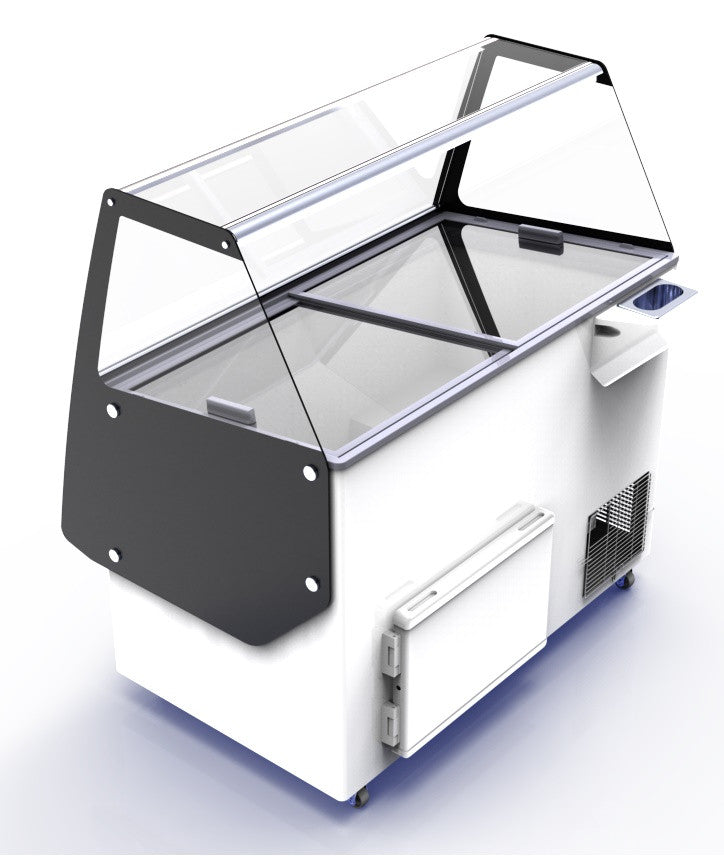 Vitrine à crème glacée 8 x 5 litres 0.15 kW Combisteel - vue 2 - Vitrine à Glace pro CHR - Cuistéo