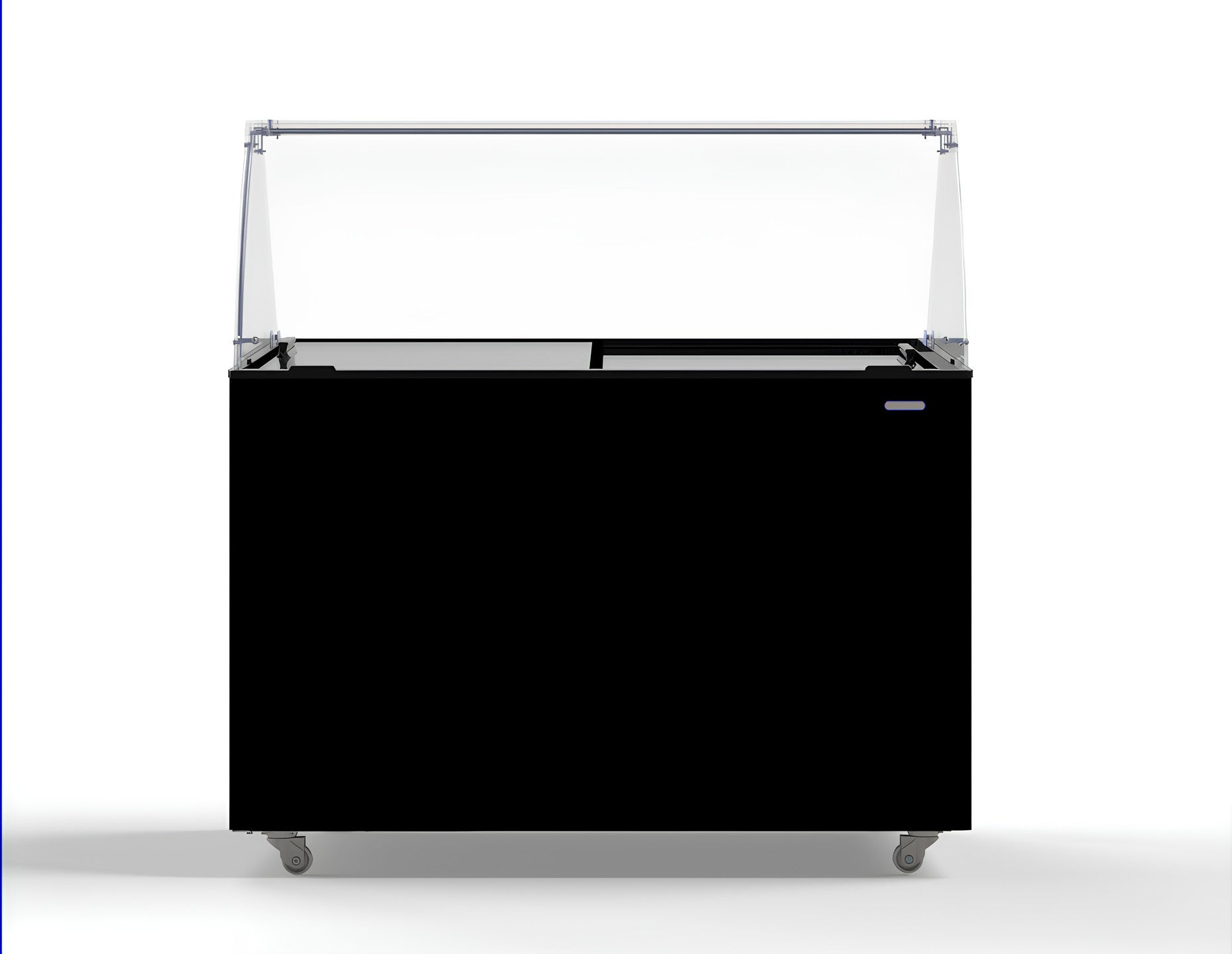 Vitrine à crème glacée pour 10 bacs de 5 l java noir 1184x684x1229 mm 0.2 kW Combisteel - vue 2 - Vitrine à Glace pro CHR - Cuistéo