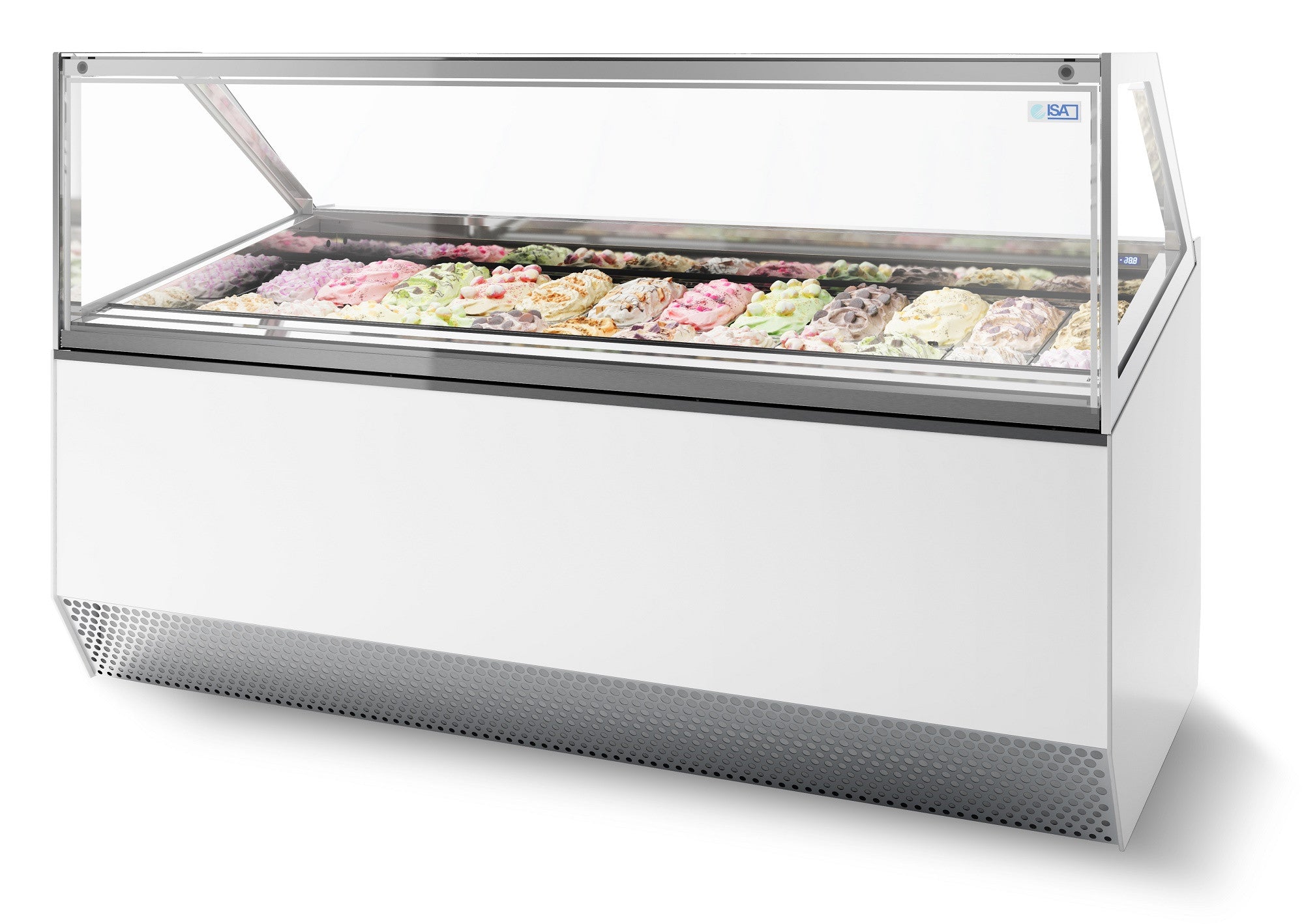 Vitrine à creme glacée millenium 12 1166x1054x1356 mm 630 L 1.05 kW Combisteel - Vitrine à Glace professionnel CHR - matériel cuisine pro - Cuistéo