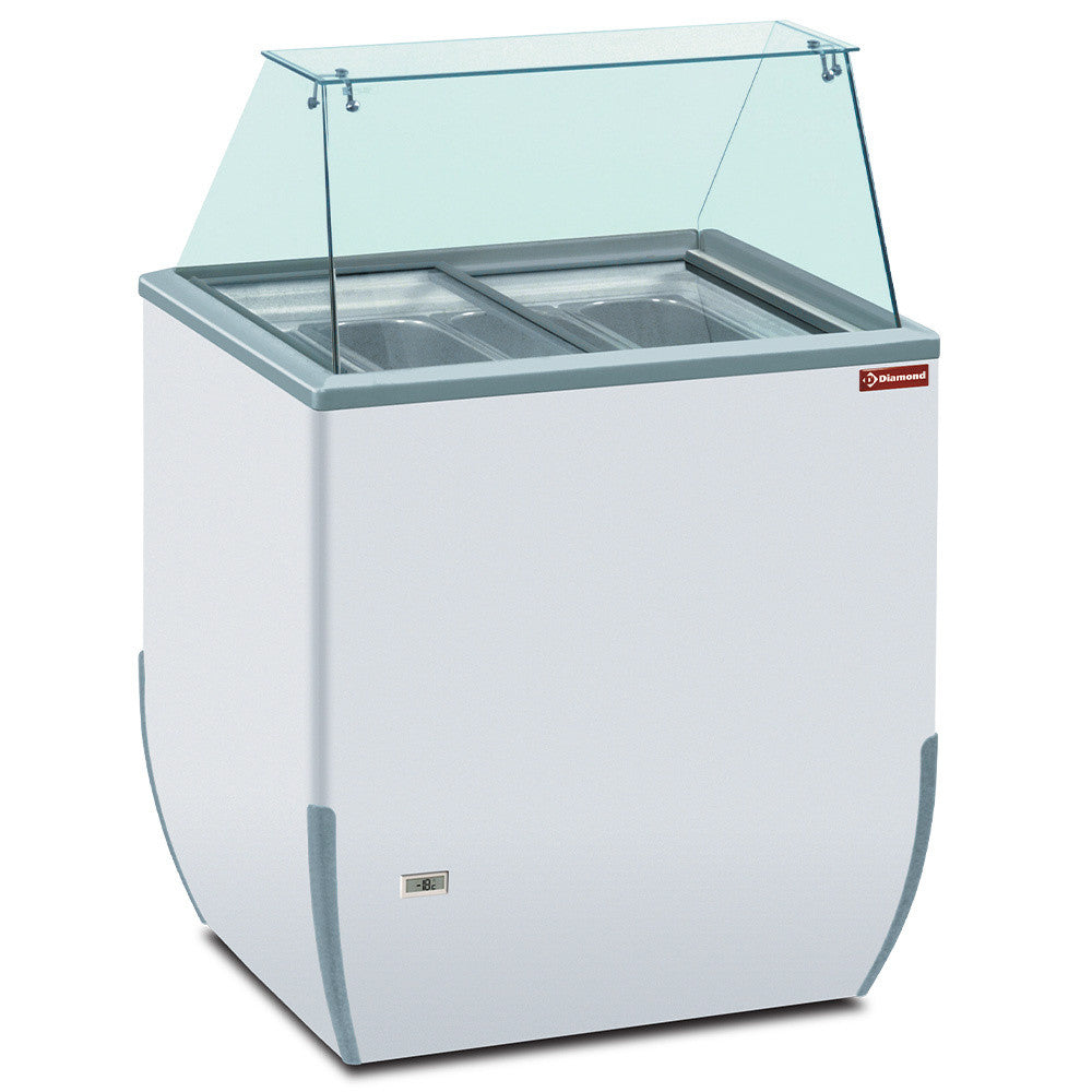 Comptoir présentoir pour crème glacée 170 litres - Diamond