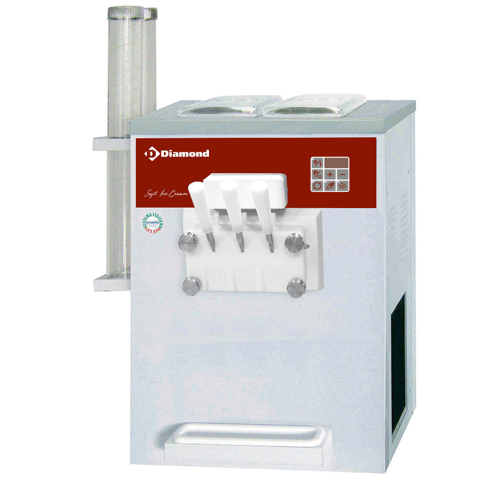 Machine à glace italienne 2 parfums ou panaché - Diamond