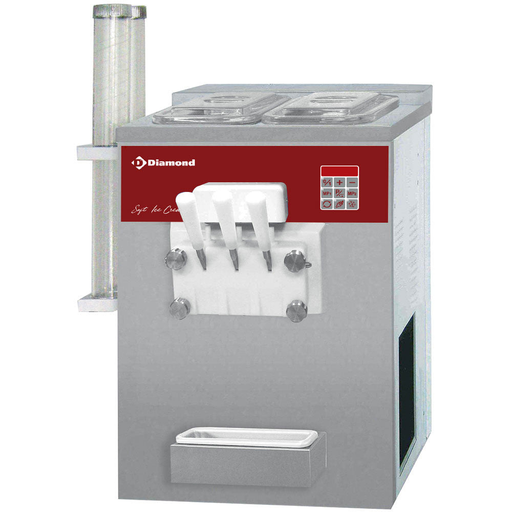 Machine à glace italienne 2 parfums panachés - Diamond