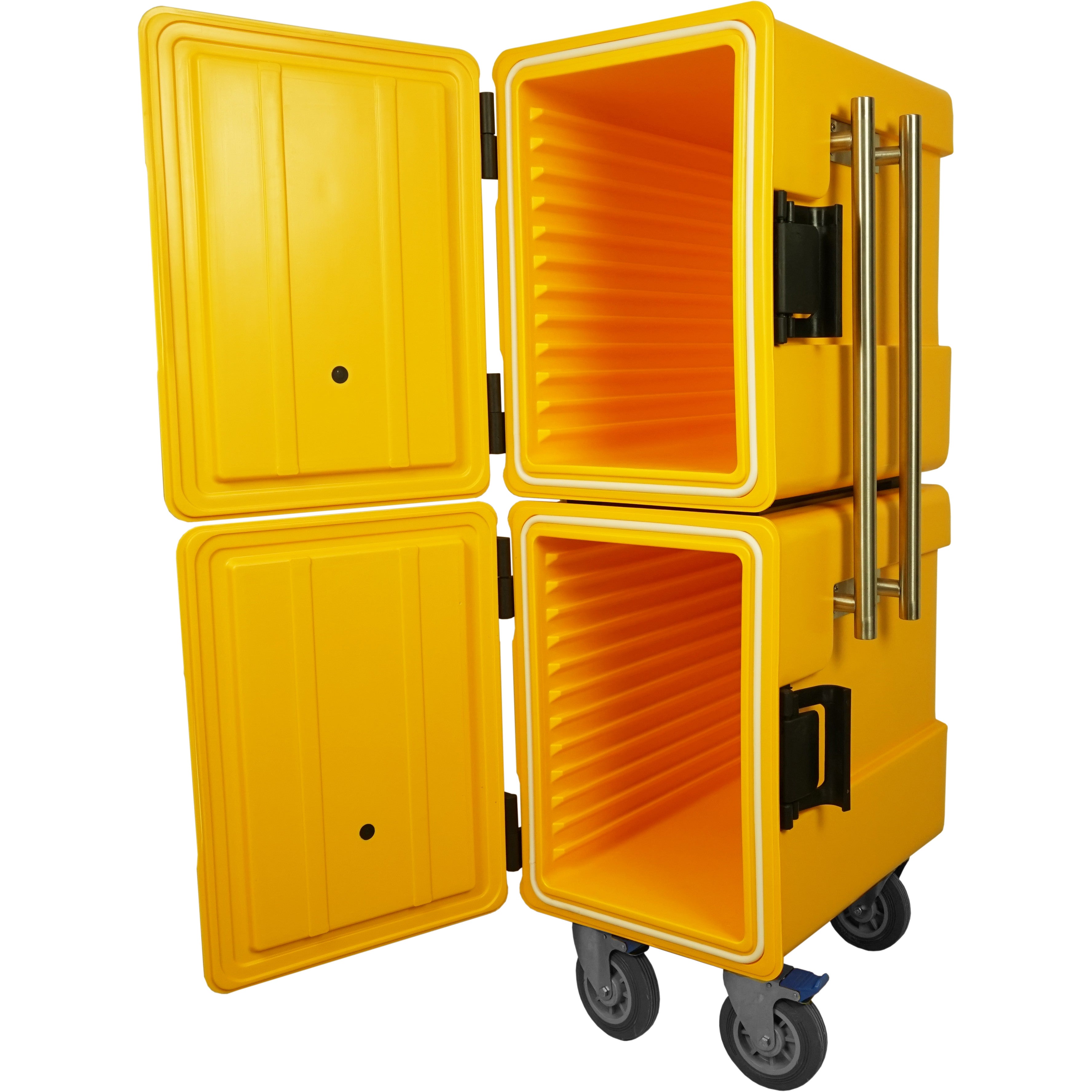 Caisson isotherme - Plastique - 520x630x1350mm - 2x86L - GN 1/1 - EMMERICH Saro - Glacière Professionnelle professionnel CHR - matériel cuisine pro - Cuistéo