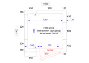 Chambre froide positive/negative 1500x1500x2200 3.1 L Combisteel - Chambre Froide Positive professionnel CHR - matériel cuisine pro - Cuistéo